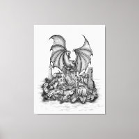 Drache mit Zombie