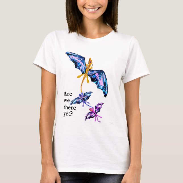 Drache mit zwei Kindern T-Shirt (Vorderseite)