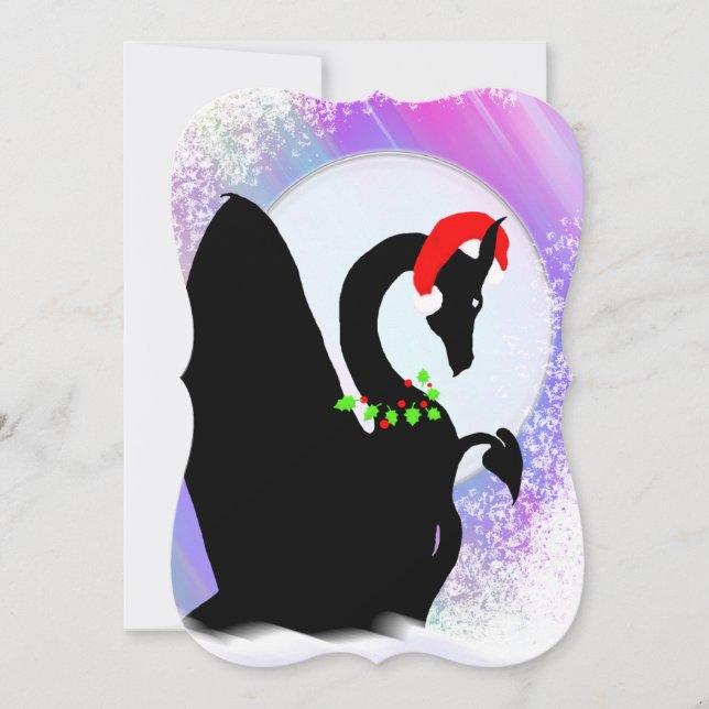 Drache-Mond-Feiertag (bunter Dunst) Feiertagskarte (Vorderseite)