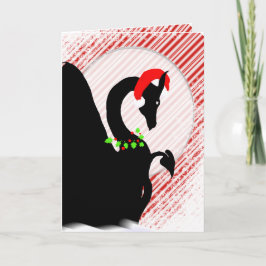 Drache-Mond-Feiertag (Candycane Hintergrund) Feiertagskarte