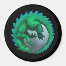 Drache Mond Kühlschrankmagnet