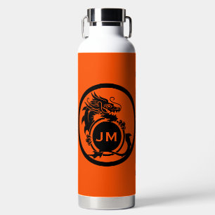 Drache Novelty Golfer Anfangsbuchstabe Geschenk Trinkflasche