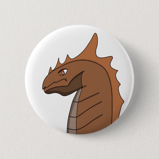 Drache oder andere mythische Kreatur Button (Vorderseite)