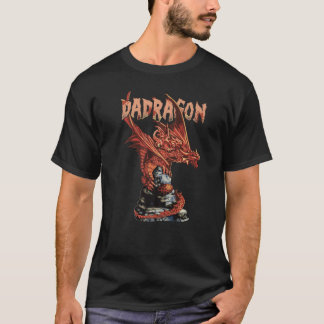 Drache Papa Drache Papa und Baby Vatertag T-Shirt