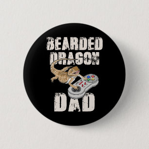 Drache Papa Videospiel Reptilien Pagona Gamer  Button