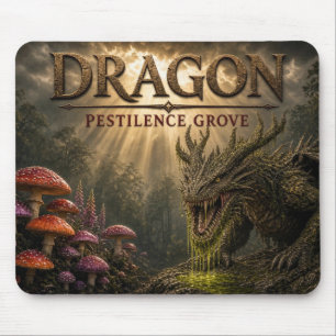 Drache Pestilenz Hain Dark Realism Mousepad