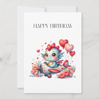 Drache Pilot Geburtstag Einladung