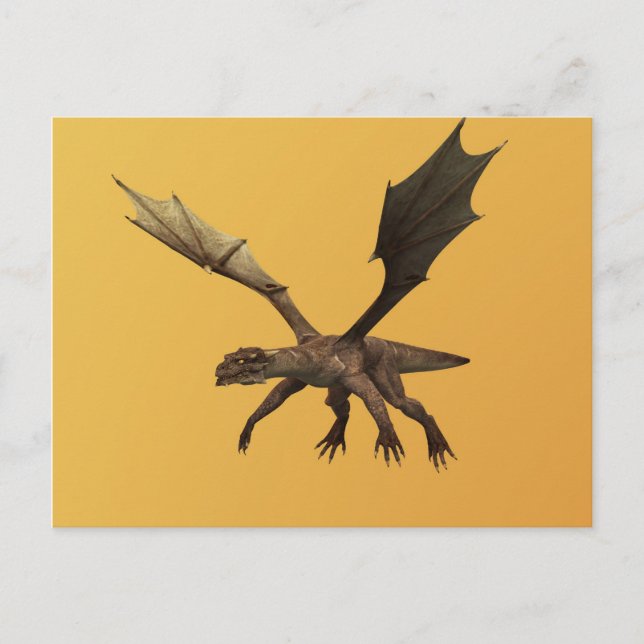 Drache Postkarte (Vorderseite)