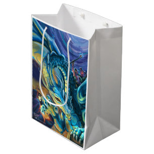 Drache-Reiter-Plakat Mittlere Geschenktüte