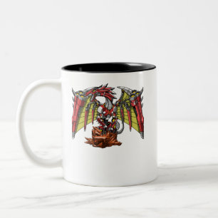 Drache-Roboter-Fantasie-futuristische Maschine Zweifarbige Tasse