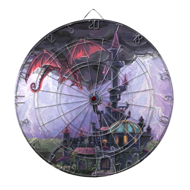 Drache-Schloss Dartscheibe (vorne)