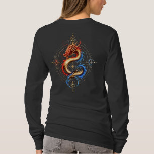 Drache Seele Golden Mystic Drache Damen Langarmshi T-Shirt