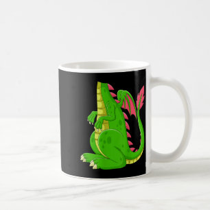 Drache-Shirt Erwachsene Männer Frauen Kinder Grüne Kaffeetasse
