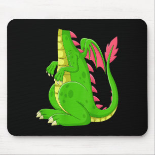 Drache-Shirt Erwachsene Männer Frauen Kinder Grüne Mousepad