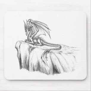 Drache-Skizze Mousepad