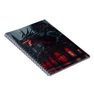 Drache Spiral Foto Notizbuch Notizblock
