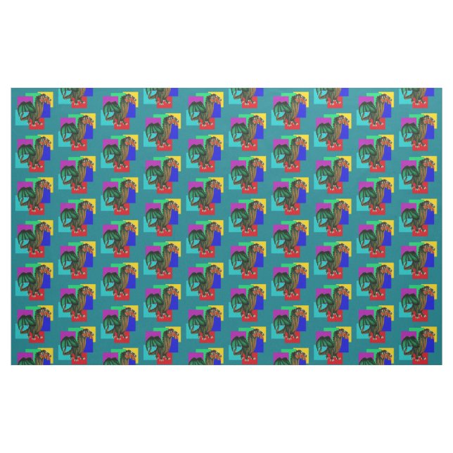 Drache Stoff (Fat Quarter (45,7 x 55,9 cm))