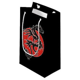 Drache Sun - schwarzes rotes Weiß + Ihre Ideen Kleine Geschenktüte