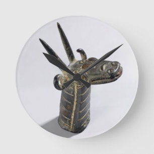 Drache, Symbol des Gottes Marduk, spätes Assyrian Runde Wanduhr