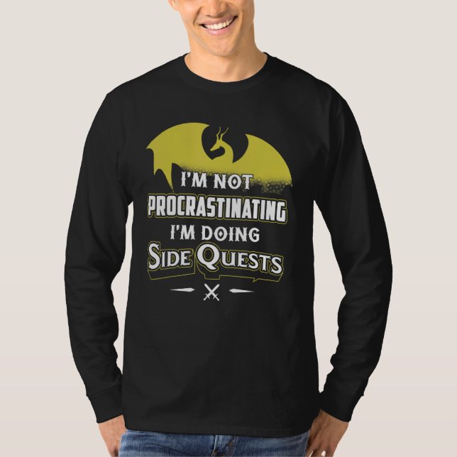 Drache T-Shirt Ich schiebe nicht auf Ich mache Sid (Vorderseite)