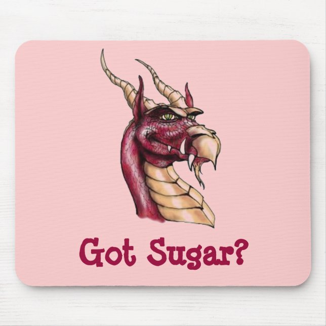 Drache Thaddeus Osbert got Zucker Mousepad (Vorne)