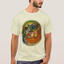 Drache/Tiger Yin Yang T-Shirt