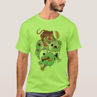 Drache-Tigerkampf T-Shirt