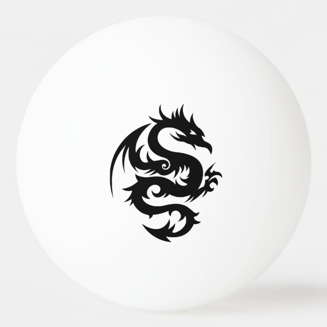Drache Tischtennisball (Rückseite)