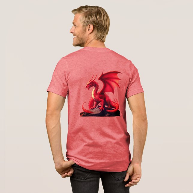 DRACHE Tri-Blend SHIRT (Rückseite voll)