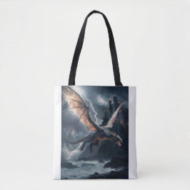 Drache über dem Schloss. Tasche
