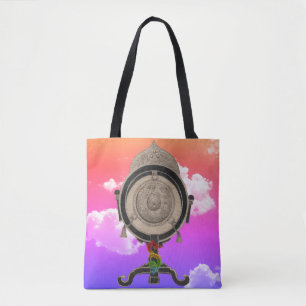 Drache und antike Trommel in den Wolken Tasche