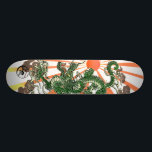 Drache und aufstrebende Sonne Skateboard<br><div class="desc">Green Dragon</div>