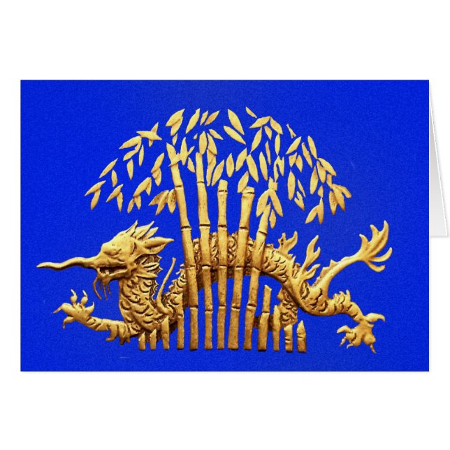 Drache und Bambus (Vorderseite (Horizontal))