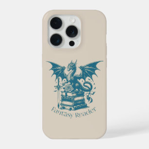 Drache und Bücher Fantasy-Leser iPhone 15 Pro Hülle