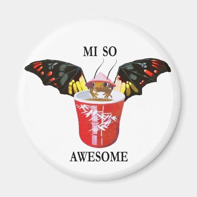 Drache und Chinesischer Cup Magnet (Vorne)