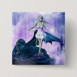 Drache und Fairy Button