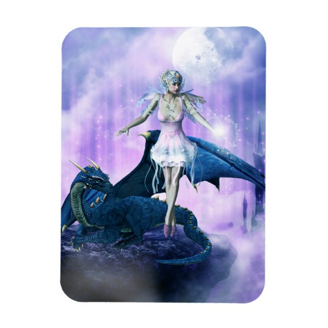 Drache und Fee Magnet (Vertikal)