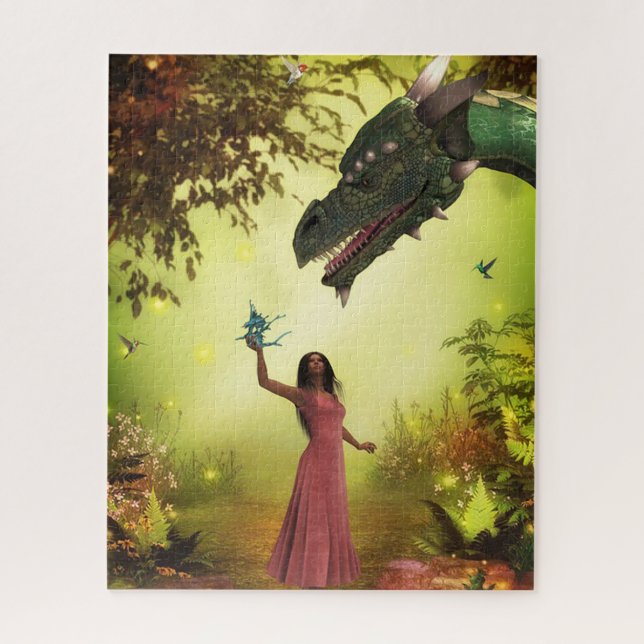 Drache und Frauen (Vertikal)