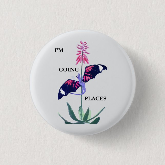 Drache und Kaktus Button (Vorderseite)
