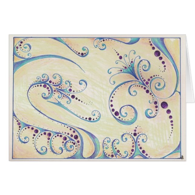 Drache und Lilly Karte (Vorderseite (Horizontal))