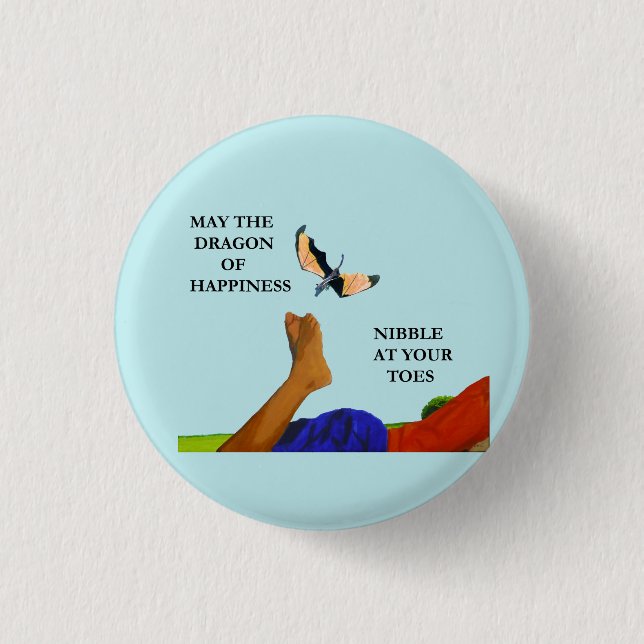 Drache und Zehen Button (Vorderseite)