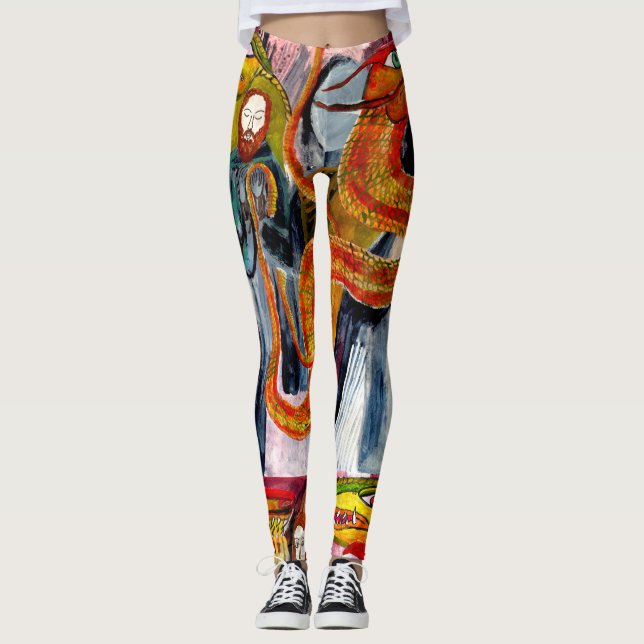 Drache-Utopie-Leggings Leggings (Vorderseite)