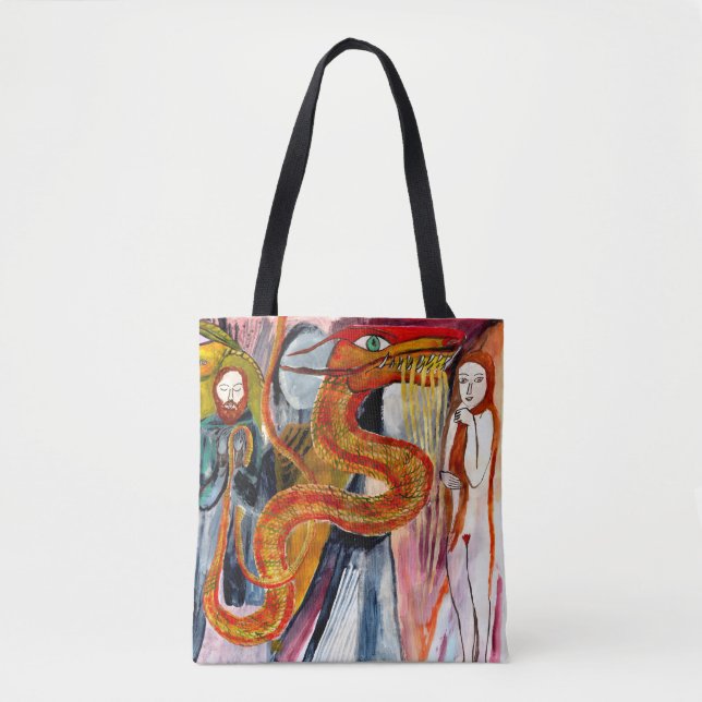 Drache-Utopie-Taschentasche Tasche (Vorderseite)
