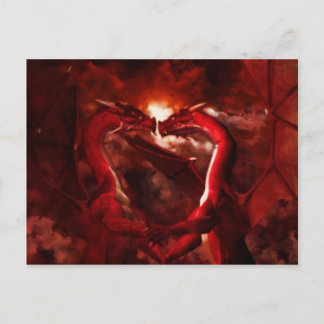 Drache-Valentinsgrüße Feiertagspostkarte