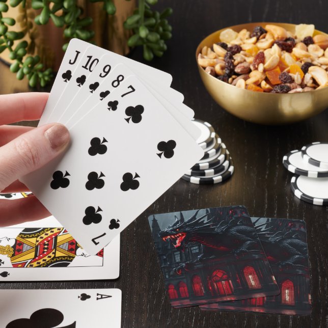 Drache verliert nie  spielkarten (In Situ)