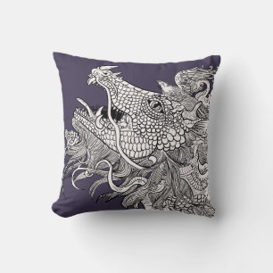 Drache-Verzauberungs-ausführliche Drache-Kunst Kissen