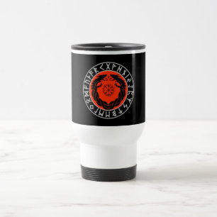 Drache Viking Rune Schutz Reisebecher