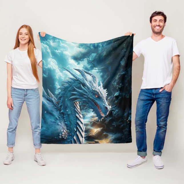 Drache Welt  Fleecedecke (Beispiel)