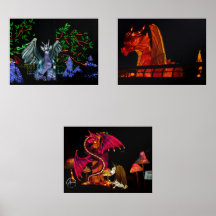 Drache: Wild, majestätisch und illuminiert