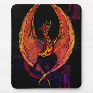 Drache, Wyvern, Fantasiedrache, Mythische Kreatur Mousepad